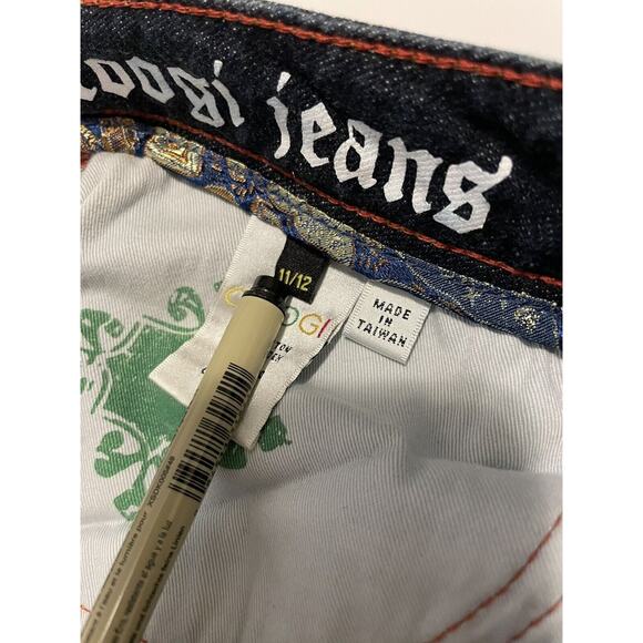 Coogi Jeans Women’s 11/12 Boot Cut Embroidered Embellished Logo Dark Wash - Picture 7 of 11